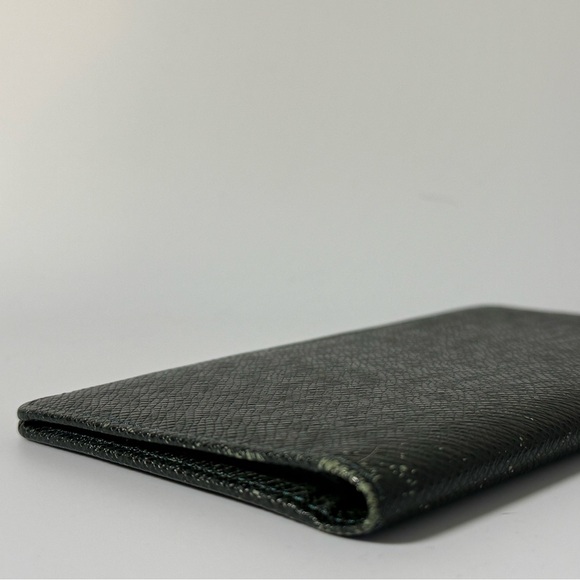 Louis Vuitton Taiga Leather Checkbook Cover Wallet Dark Green - Picture 8 of 11
